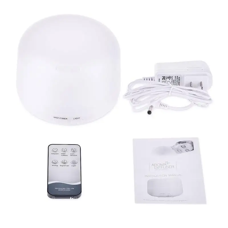 300ml Ultrasonic Air Aroma Humidifier With 7 Color LED Light Electric Aromatherapy Oil Aroma Diffuse Remote Control With US Plug