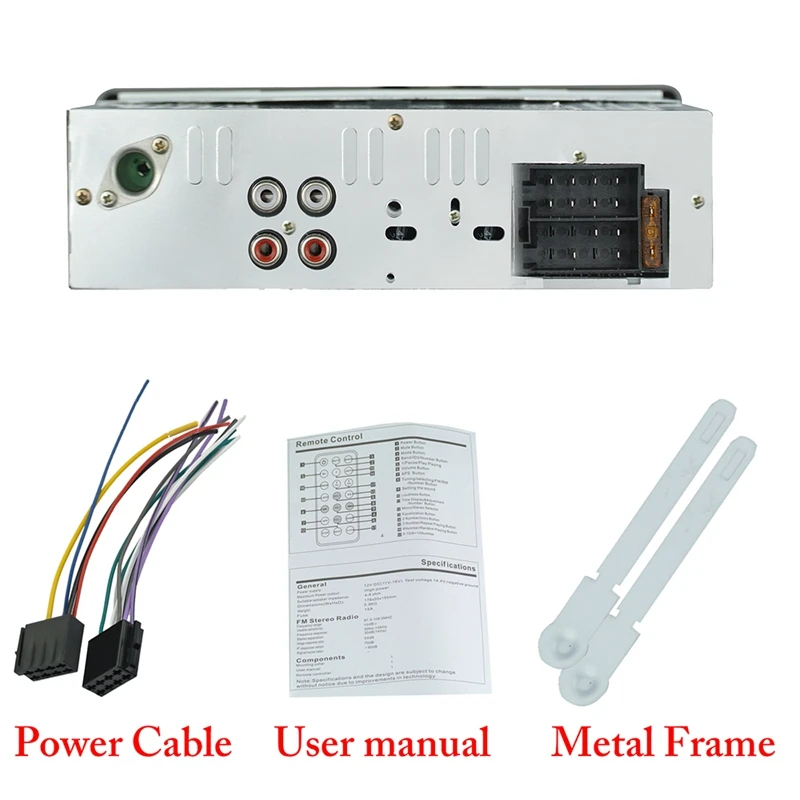 Автомобильный MP3-плеер, автомагнитола, 1 DIN, USB, быстрая зарядка, Bluetooth, громкая связь, цифровой медиаплеер, 4X25 Вт, fm-радио, поддерживает IOS и Android