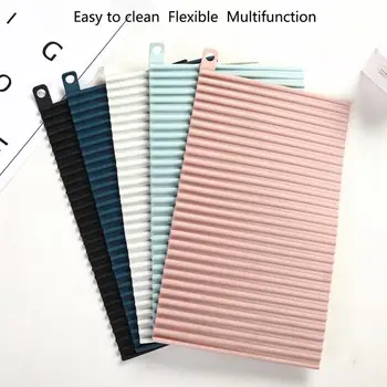 

Silicone Laundry Board Household Bathroom Foldable Washboard Vacuum Suction Cup Non-slip Small Folding Washboard