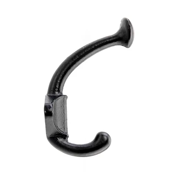 

5pcs Cast Iron One-piece Hook Black Modern Stainless steel hanger JA55