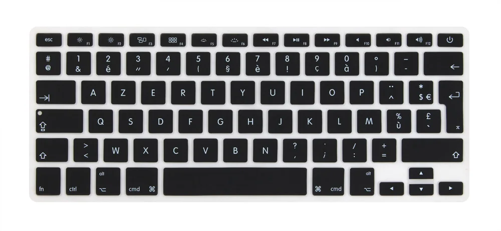 Французский Франция евро клавиша Enter Крышка для Mid 2009-Mid MacBook Pro 13 15 дюймов retina/CD rom A1502 A1425 A1278 A1398 A1286 - Цвет: Черный
