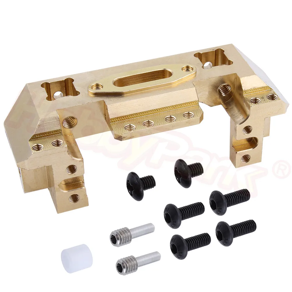 Counterweight TRX4 Brass Front Bumper with Servo Mount 114g for Traxxas TRX-4 1/10 RC Crawler Truck Hop-Ups | Игрушки и хобби