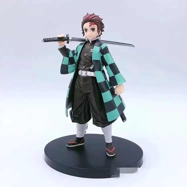 Demon Slayer PVC Action Figures Tanjirou Nezuko Anime Kimetsu no Yaiba Figurine Model Toys