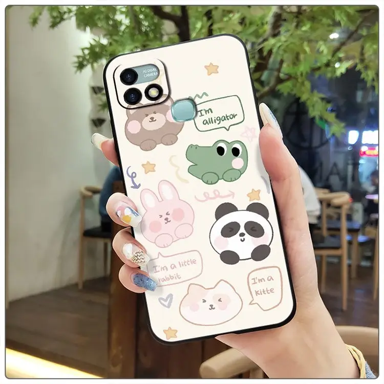 wallet cases Soft Durable Phone Case For infinix X659B/HOT 10i New Fashion Design Back Cover Cartoon Anti-dust flip cases