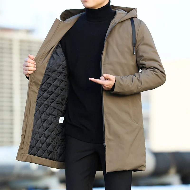 Casual Men Trench Coat Men Jackets Autumn Winter Men's Trench Coat Men Casual Thicken Warm Hooded Jacket Male Windbreaker Outerwear 6XL