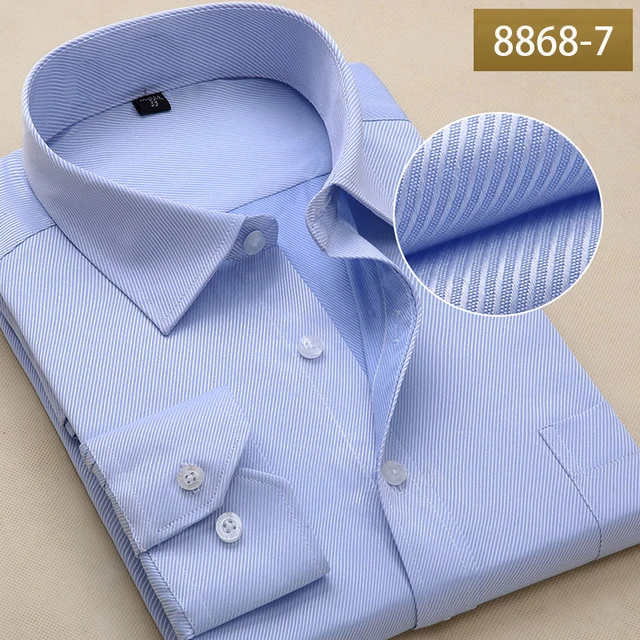 Camicie eleganti da uomo taglie forti camicia da uomo bianca formale a  righe tinta unita a maniche lunghe Slim Fit abbigliamento sociale da uomo  di grandi dimensioni|white men shirt|white mens business shirtsmens dress  shirts - AliExpress