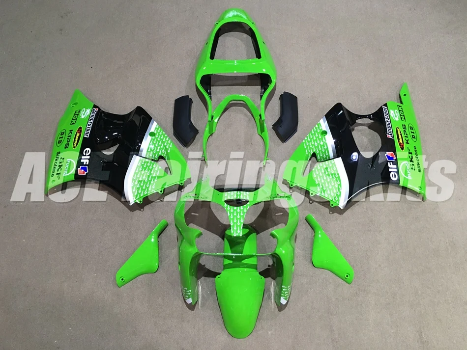 

New ABS Full fairing Fit for Kawasaki ZX6R 2000 2001 2002 motorcycle fairings ZX-6R 00 01 02 Ninja 636 bodywork set green white