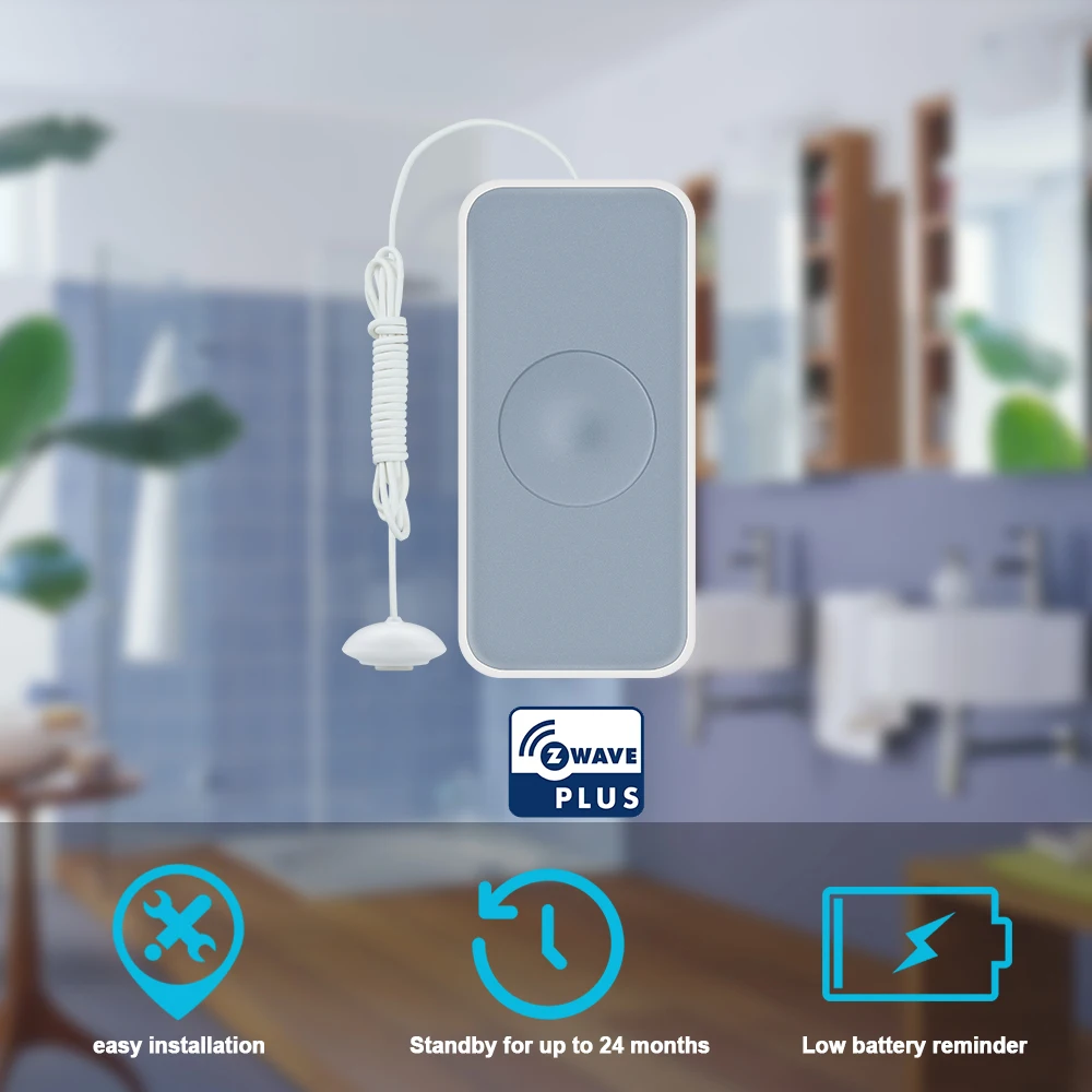  HEIMAN Zwave Smart Water Leakage Sensor Z wave Water overflow detector for Z-wave smart home system - 4000492815923