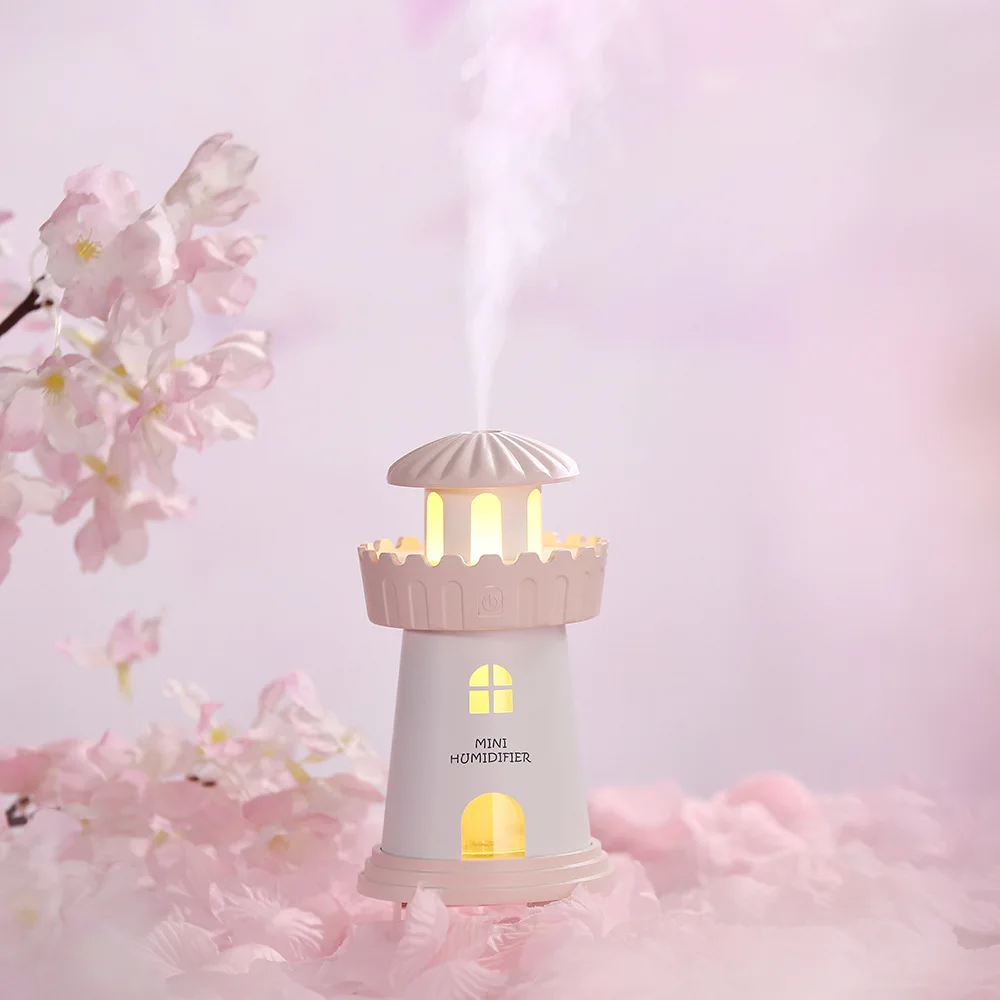 

Douyin Lighthouse Humidifier Mini Household USB Charging Air Purification Water Useful Product Customizable Logo