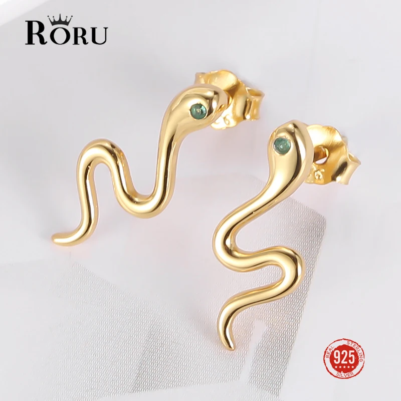 

Original Green Stone Turquoise Earrings Silver 925 Elegant Snake Soul Designer Stud earrings Gold Catkins Fine Jewelry for Women