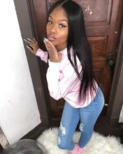 Pelo humano recto Peluca de encaje transparente Frontal de encaje pelucas 30 pulgadas de largo T parte Remy hueso recto frente de encaje pelucas de cabello humano