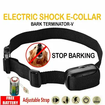 

Anti Barking Electric Shock Ultrasonic Dog Collar Pet Training No Barking Collars Device Stopper Accessories