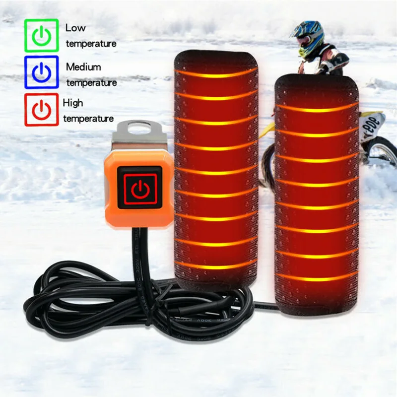 DC 12 В Электрический мотоцикл велосипед ATV Руль Ручка грелку Нагреватель Смарт грелки аксессуары для двигателя