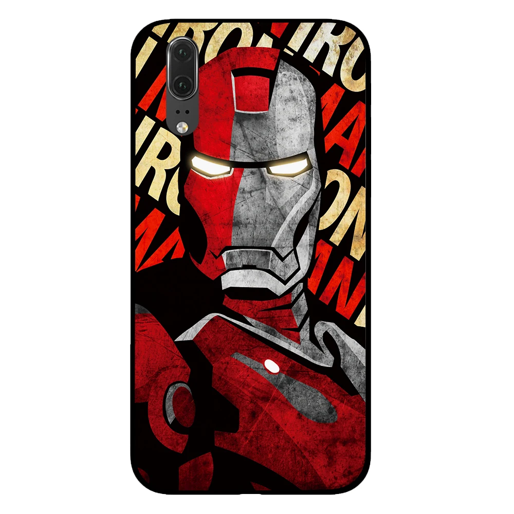 Ironman и Hulk Marvel Comic черный чехол для телефона huawei P30 P20 mate 10 20 Pro Lite Nova 3 4 3i чехол - Цвет: 2