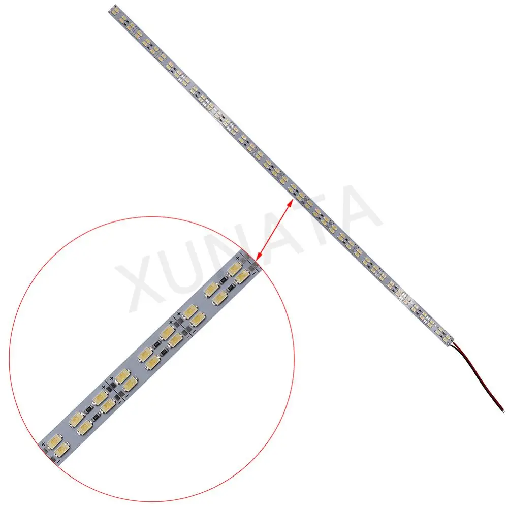DC 12V 50cm LED Light Bar SMD5630 72 LED Hard Strip Cold White Double Row Aluminum Rigid 1Pc/5Pcs LED Light LED Light Bar