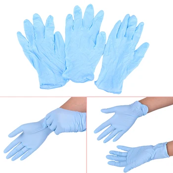 

New 10pcs Disposable Blue Gloves Medical Tattoo Cleaning Supplies Household Tattoo Accessories Permanent Makesup