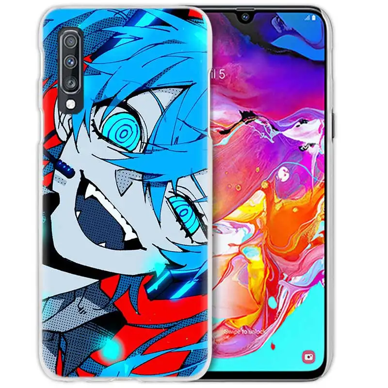 01 Неоновые они девочек с рисунком в стиле аниме чехол для samsung Galaxy A50 A70 A20e A80 A60 A40 A30 A20 A10 A8 A6 плюс A9 A7 жесткий чехол для телефона с рисунком в виде Coque - Цвет: 01