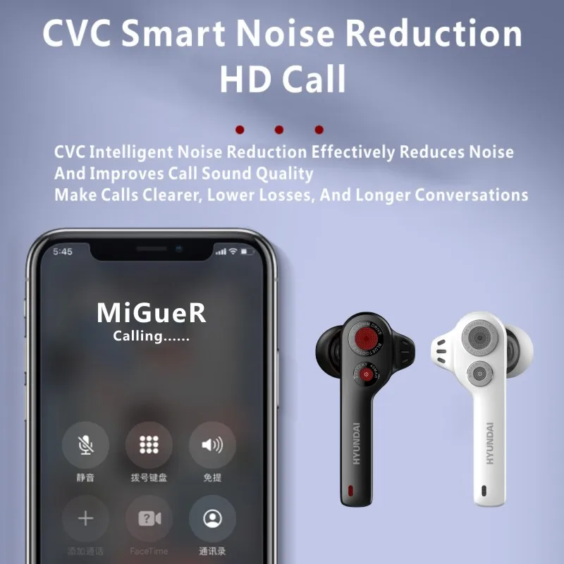HYUNDAI HT98 Dual Dynamic Ture Wireless Earbuds