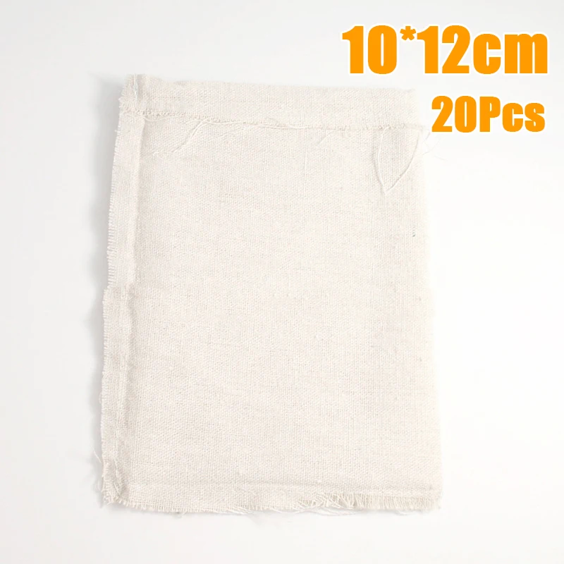 

20/50pcs Lightweight Small Bag Natural Linen Pouch Drawstring Burlap Jute Sack Jewelry Gift Bags Holder
