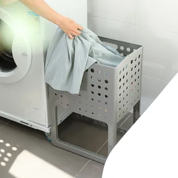 

Live With One’s Own Family Articles Foldable Household Plastic Dirty Clothes Accept Basket Dirty Clothes Basket Laundry Basket