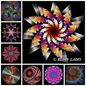 

DIY Diamond Painting Mandala Pattern Diamond Embroidery Beaded Cross Stitch Full Square/Round Drill Diamond Mosaic Art & Crafts