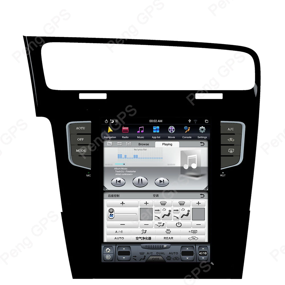 6 Core 4G+ 64G Android 8,1 Тесла вертикальный экран для Volkswagen/VW GOLF 7 2013+ gps навигация аудио DVD плеер 1920*1080 4K блок