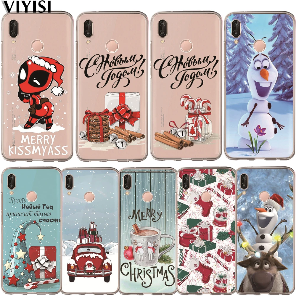 

Case Cute Deadpool Christmas Snowman Coque For Huawei Nova 3i 2 Y5 2018 Y6 II Pro Y7 P Smart P8 P9 Lite Etui