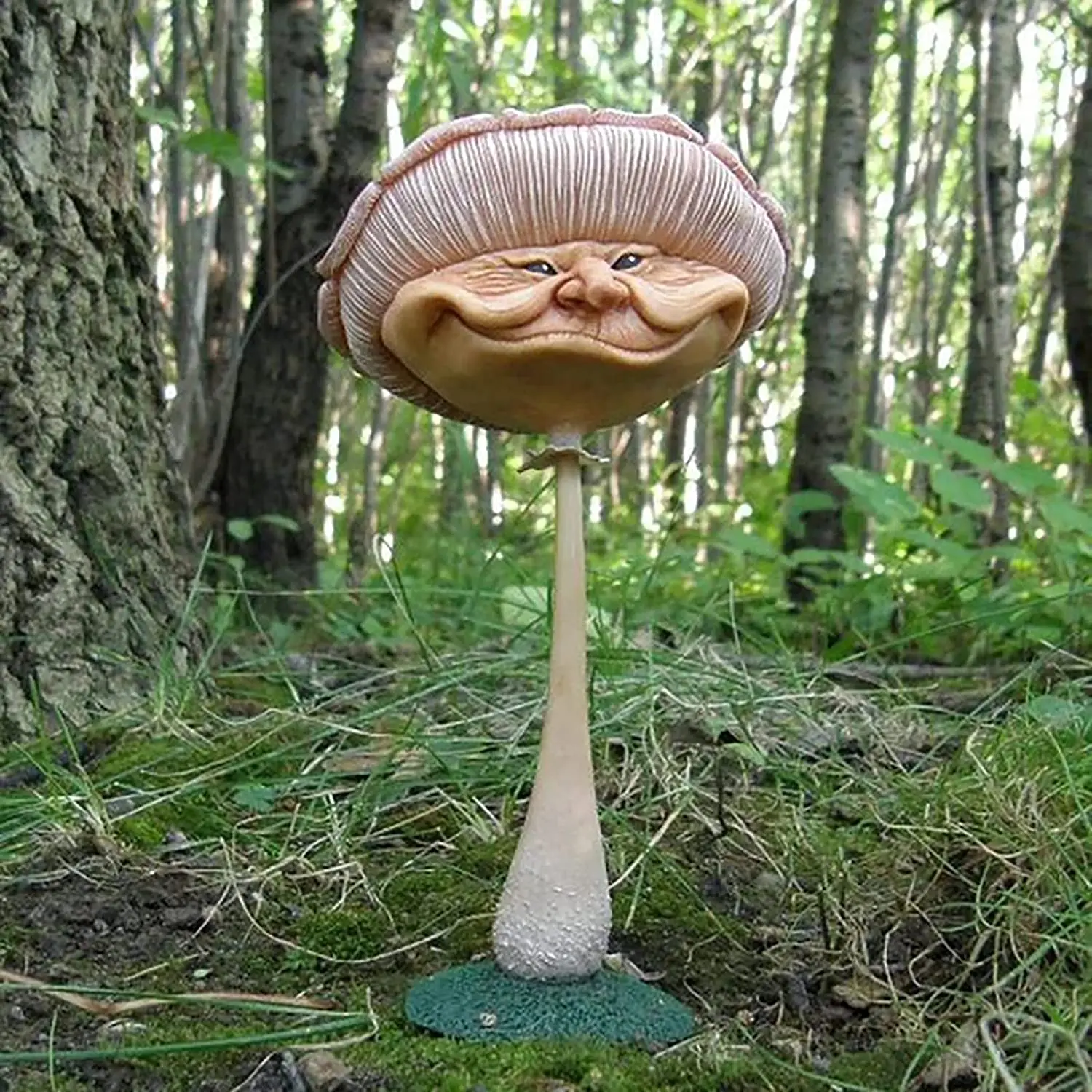 Statue De Champignon Ornements De Jardin, Figurines De Champignon Amusantes  À Visage Humain, Statue De Jardin Miniature, Décoration De Pelouse Féerique  Extérieure - Jardin Statues Et Sculptures - AliExpress