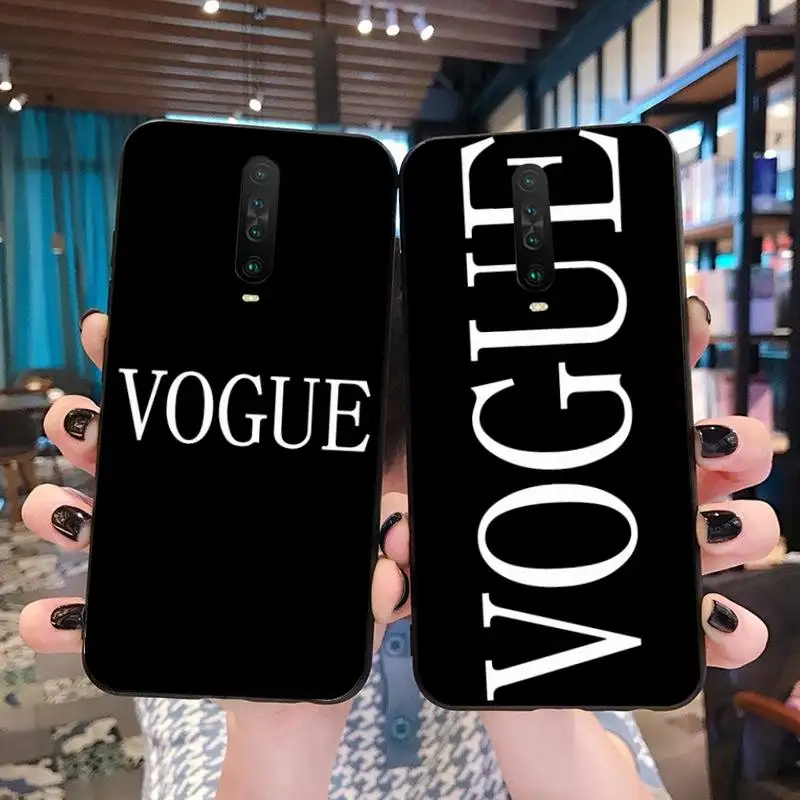 Модную жизнь тренд Бренд журнала VOGUE DIY чехол для телефона с рисунком в виде