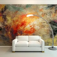Пользовательские 3D Настенные обои Искусство Акварель абстрактная каменная картина украшение стены