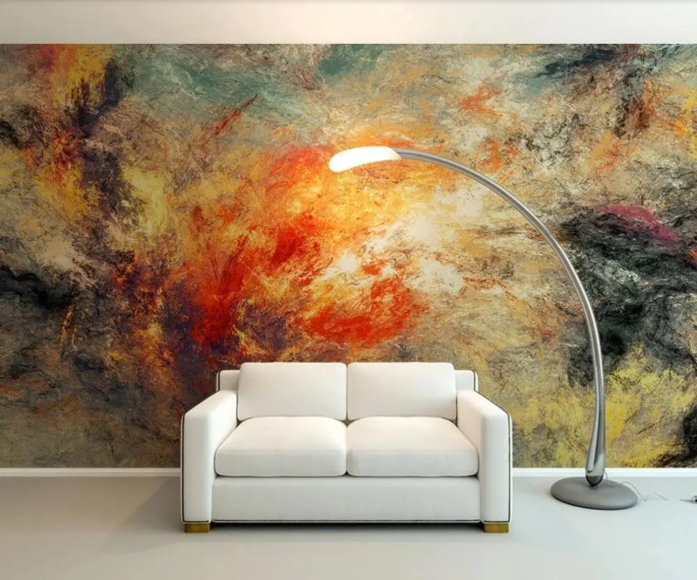 

Custom 3D mural wallpaper art watercolor abstract stone pattern wall decoration painting