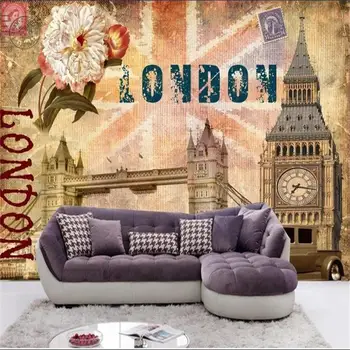 

custom 3d photo wallpaper mural living room Europe and America Resto 3d picture sofa TV backdrop mural wallpaper for walls 3d