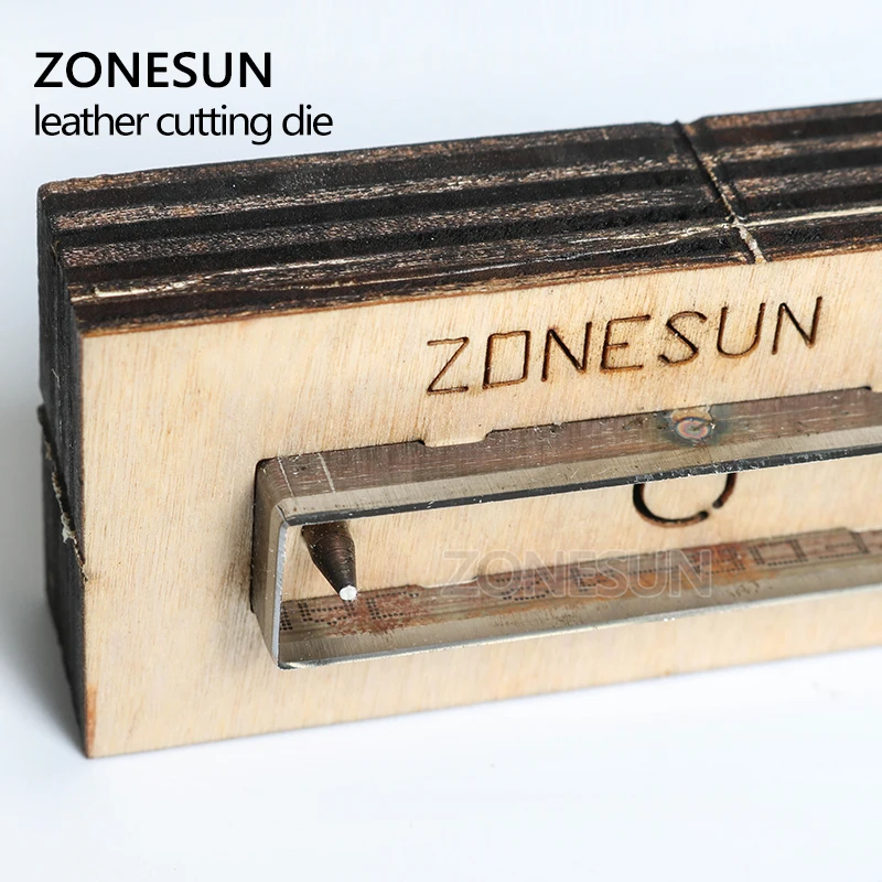 ZONESUN кожаные серьги для резки Прямоугольная форма бумага художественная кожа