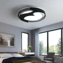 Creative Acrylic Led Surface Ceiling Light 220V Led Room Light Lamp Ceiling Lighting For Bedroom Ceiling Lamp Modern Black modern kids room boy girl bedroom ceiling lamp led creative cartoon animal head ceiling light adjustable angle long arm lamp