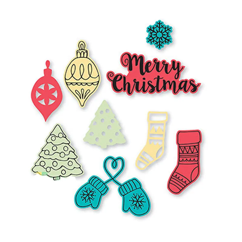 

christmas deco dies set socks tree stitch new dies for 2019 craft stencils for DIY scrapbooking album mould embossing paper card