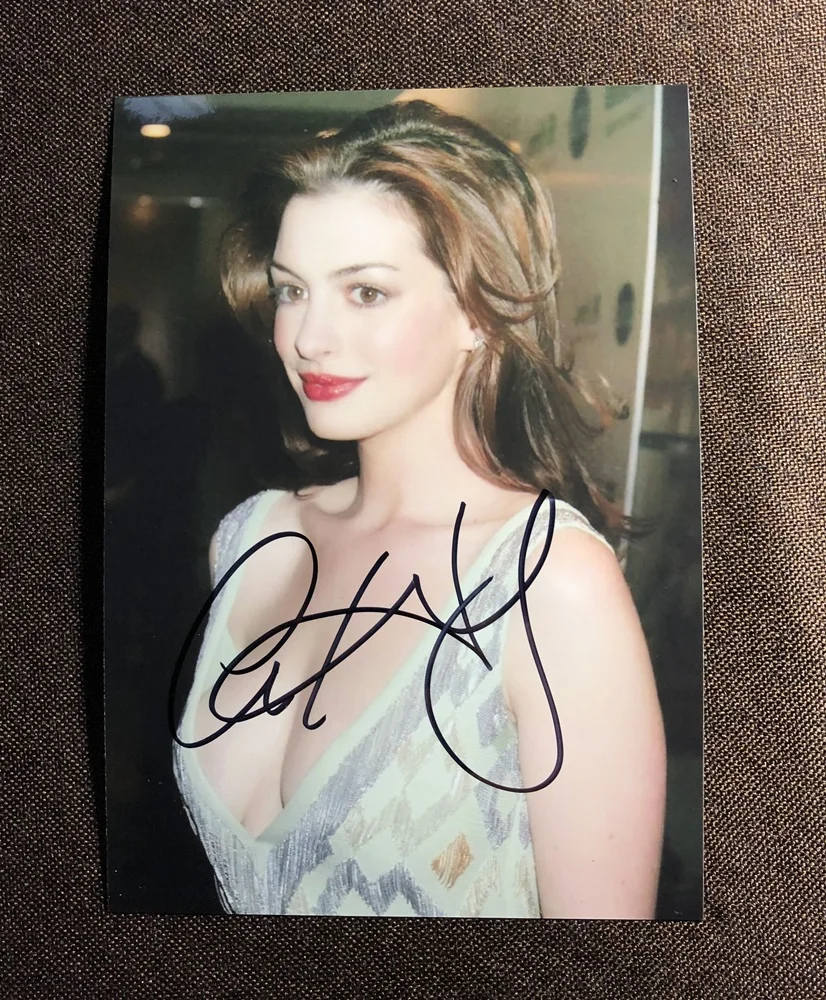 6 Ручной подписанный Anne Hathaway фото с автографом 5*7 автограф 112019P6 - Цвет: 6