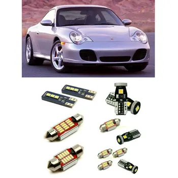

Car Led Interior Lighting For PORSCHE 911 996 1998-2004 Error Canceling LEDs Front Rear Reading Door Footwell 7pc