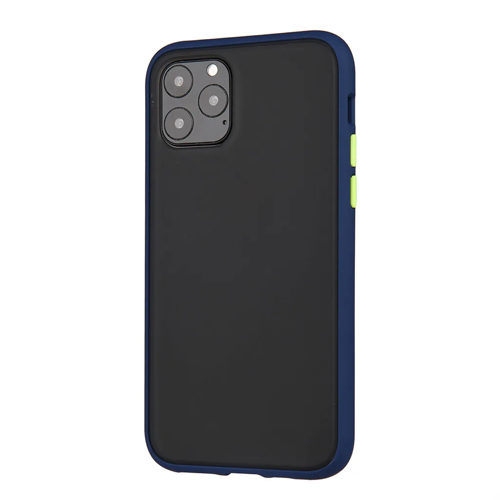 Чехол для Iphone11 Pro 5,8 дюймовый матовый чехол цветной мягкий силиконовый простой Tpu ультра тонкий чехол на заднюю панель телефона