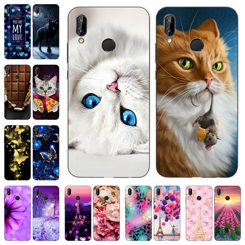 Роскошный чехол для телефона Huawei P20 Lite Nova 3E 2 PSmart P 20 Smart lite 3 E задняя крышка чехлы