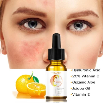 

10ml Vitamin C Whitening Serum Hyaluronic Acid Face Cream & Vitamin E - Organic Anti-Aging Serum For Face Treatment