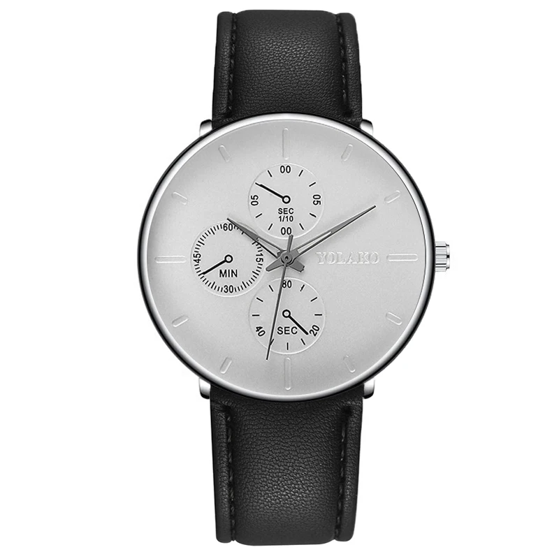 L Black white Модные мужские часы минималистичные Роскошные ультра тонкие наручные часы из нержавеющей стали с сетчатым ремешком аналоговые кварцевые часы Relojes Hombre - Цвет: L Black white