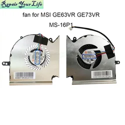 Ventilador para computador, cooler para msi ge63 ge63vr gp73 ge73 vr gl73 esfriamento de cpu e gpu graphics paad06015sl n417