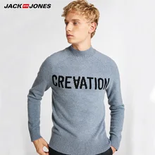 JackJones мужской ткачество случайные письмо печатных вязание свитер | 218324558