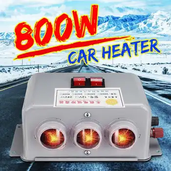 

800W 12V/24V Portable Car Heater Fast Heating Fan Window Windshield Demister Defroster for Truck Van Caravan Windscreen