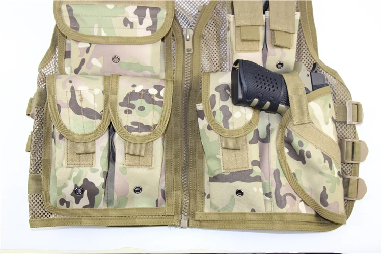 Большая скидка открытый мульти-карманный тактический сетчатый жилет военная охотничья куртка рыболовные жилеты регулируемый размер охотничья одежда