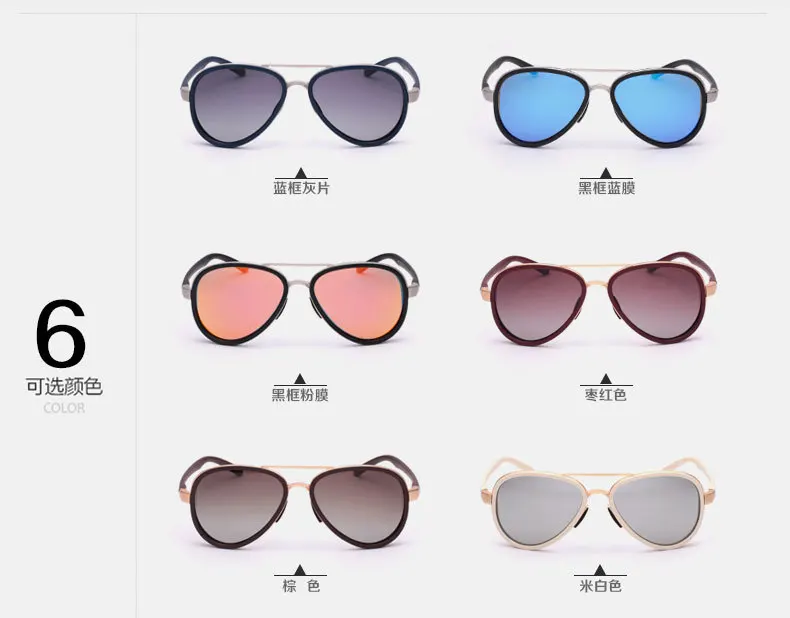 New Fashion Men's and Women's Polarized Sunglasses Gradient Polarizer True Color Film