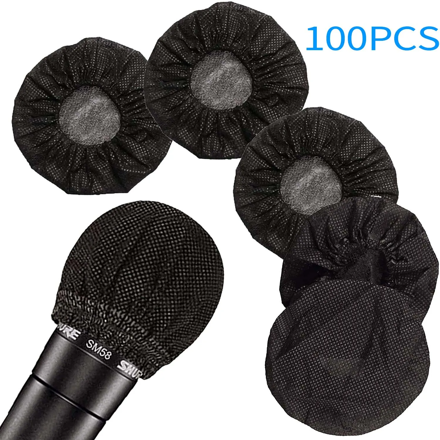 Disposable Microphone Cover Non-Woven, Clean and No-Odor Windscreen Mic Covers, Removal Microphone Cover, Perfect Protective Cap - ANKUX Tech Co., Ltd