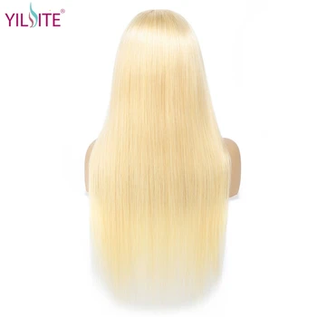 

YILITE 613 Blonde Lace Front Wig Brazilian Straight 13x4 Lace Front Human Hair Wigs Pre Plucked Baby Hair Remy 613 Lace Wigs