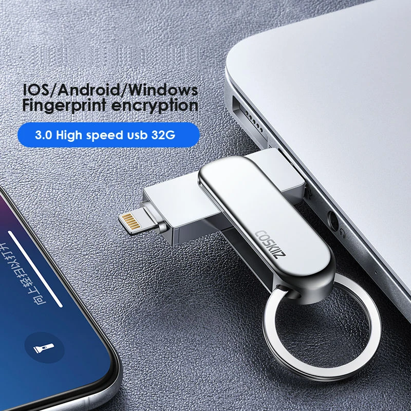 Флеш накопитель Usb 32 ГБ для iPhone 6 серии/7/7plus/8/X Usb/Otg/Lightning 2 в 1 флэш внешних устройств