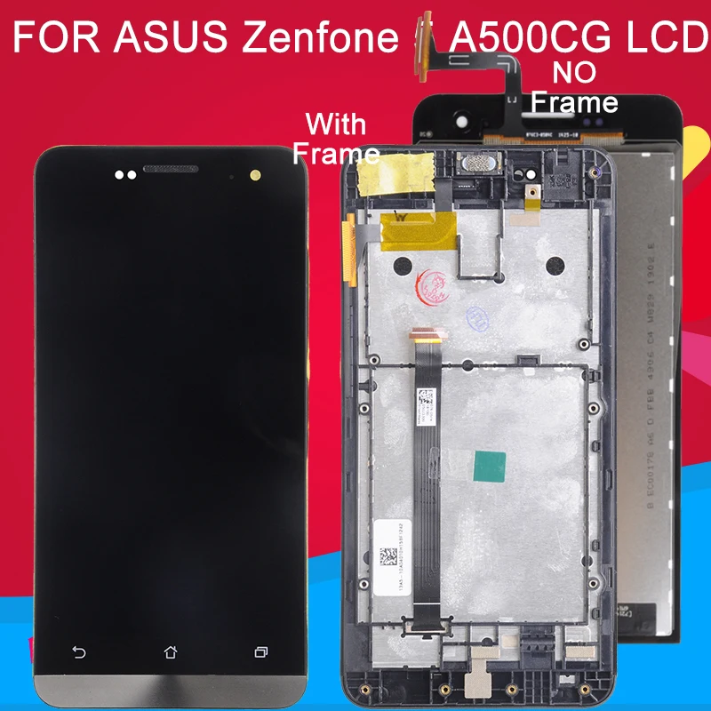 Dinamico для Asus Zenfone 5 LCD сенсорный экран A501CG A500KL дисплей дигитайзер сборка A500CG 2014 +